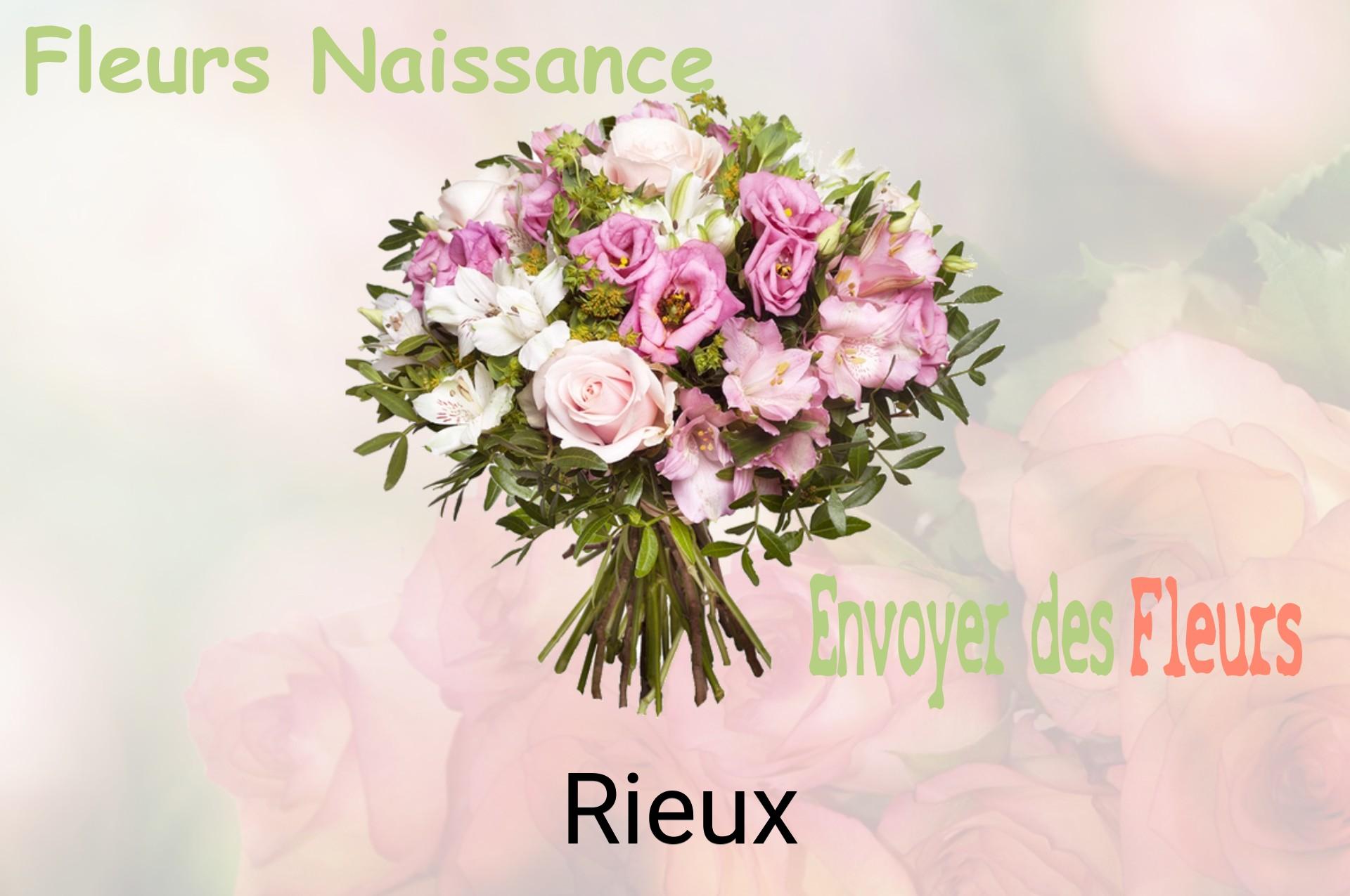 Bouquet de fleurs de naissance livré à Rieux